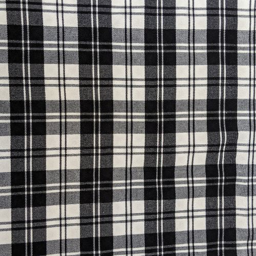 Erskine Black and White Tartan swatch