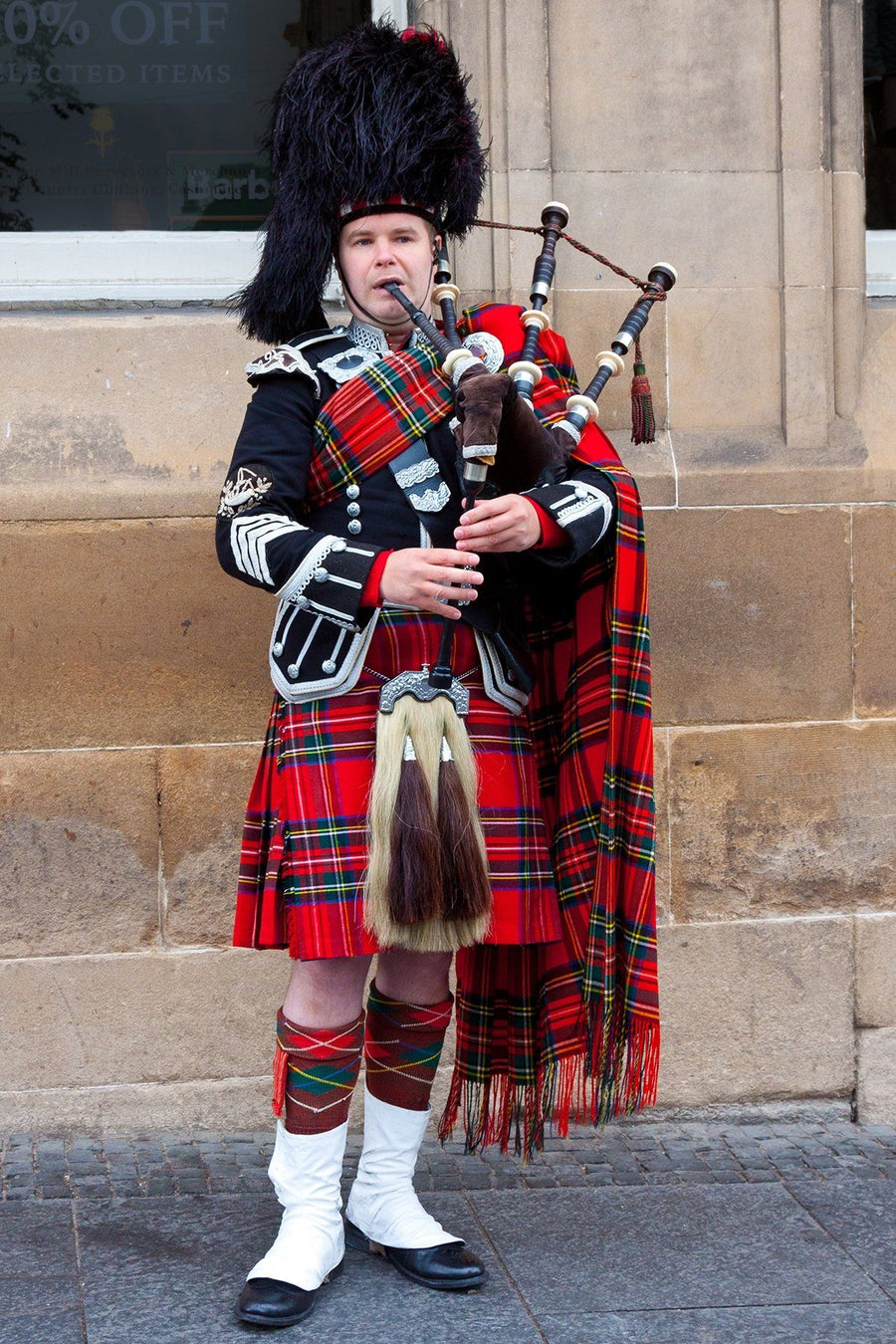 Tenue de kilt de joueur de cornemuse