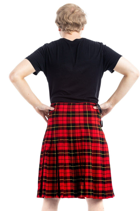 Wallace Tartan Kilt - Back side view