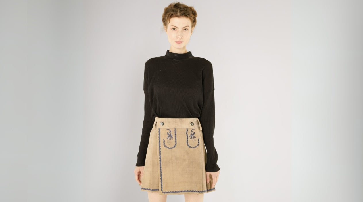 Kilts et jupes en cuir