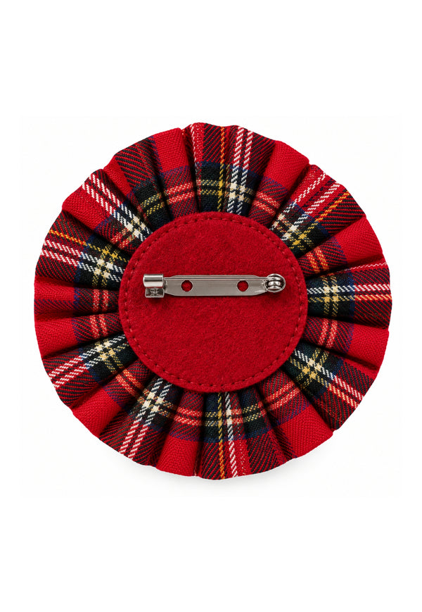Broche tartan à 3 boutons