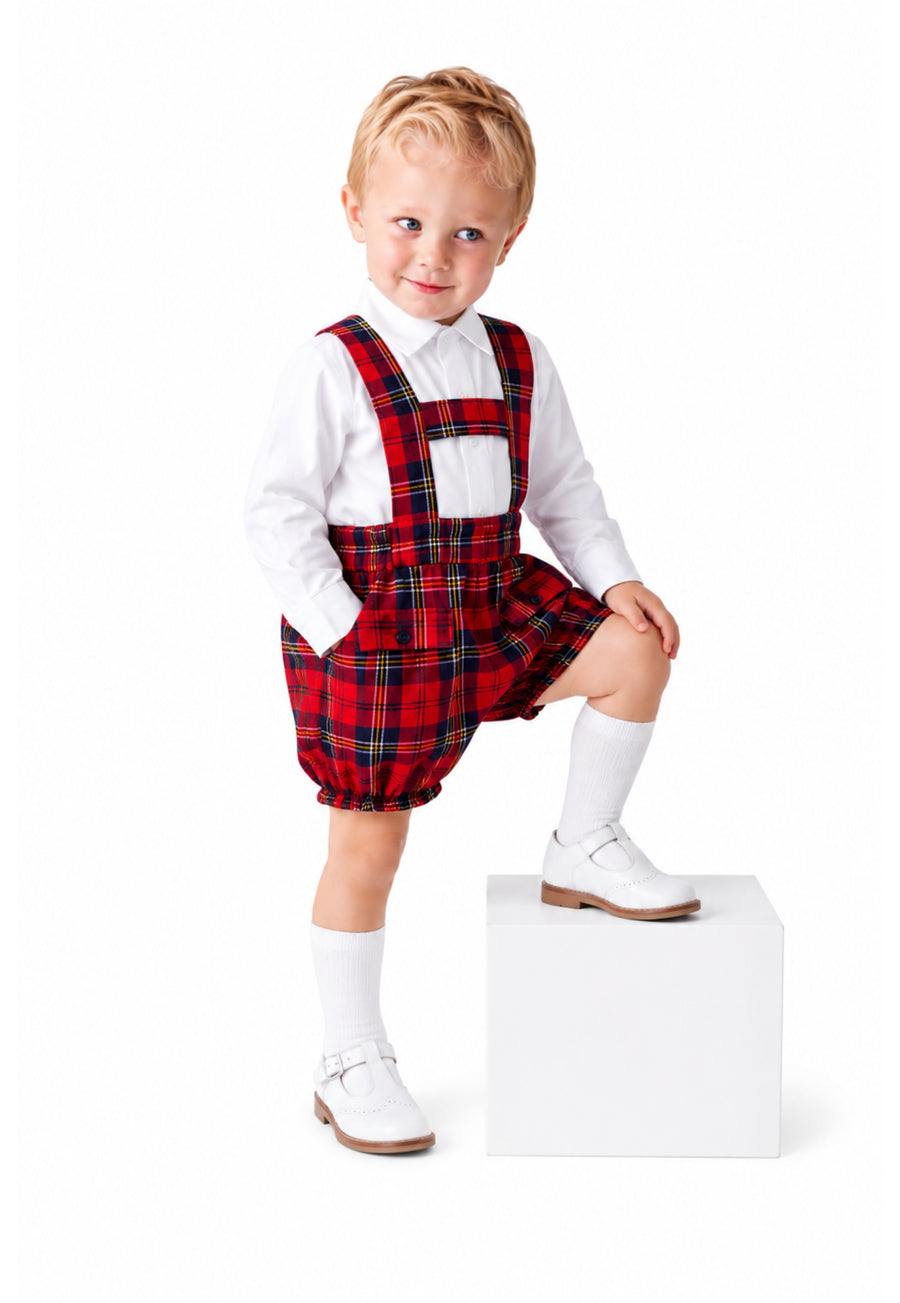 Boys Tartan H-Bar Set