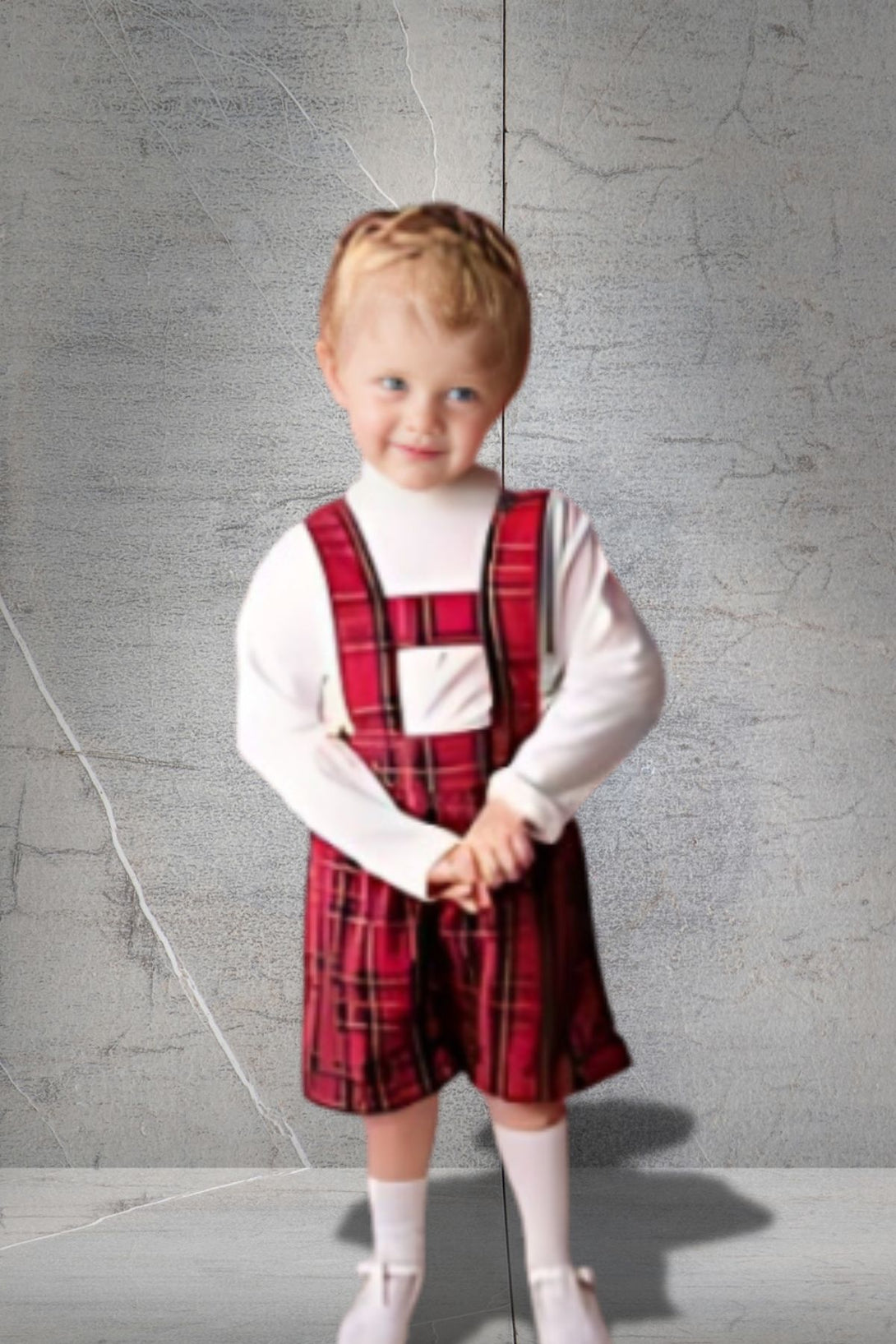 Baby Boys Tartan H-Bar Set