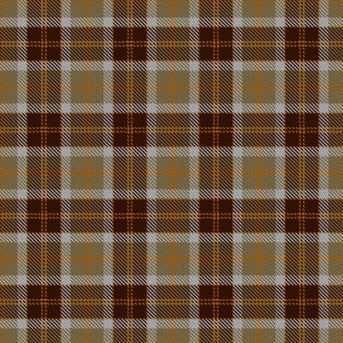 Bannockbane Orange Stripes tartan swatch