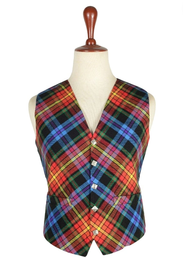 Bias Cut Tartan Vest