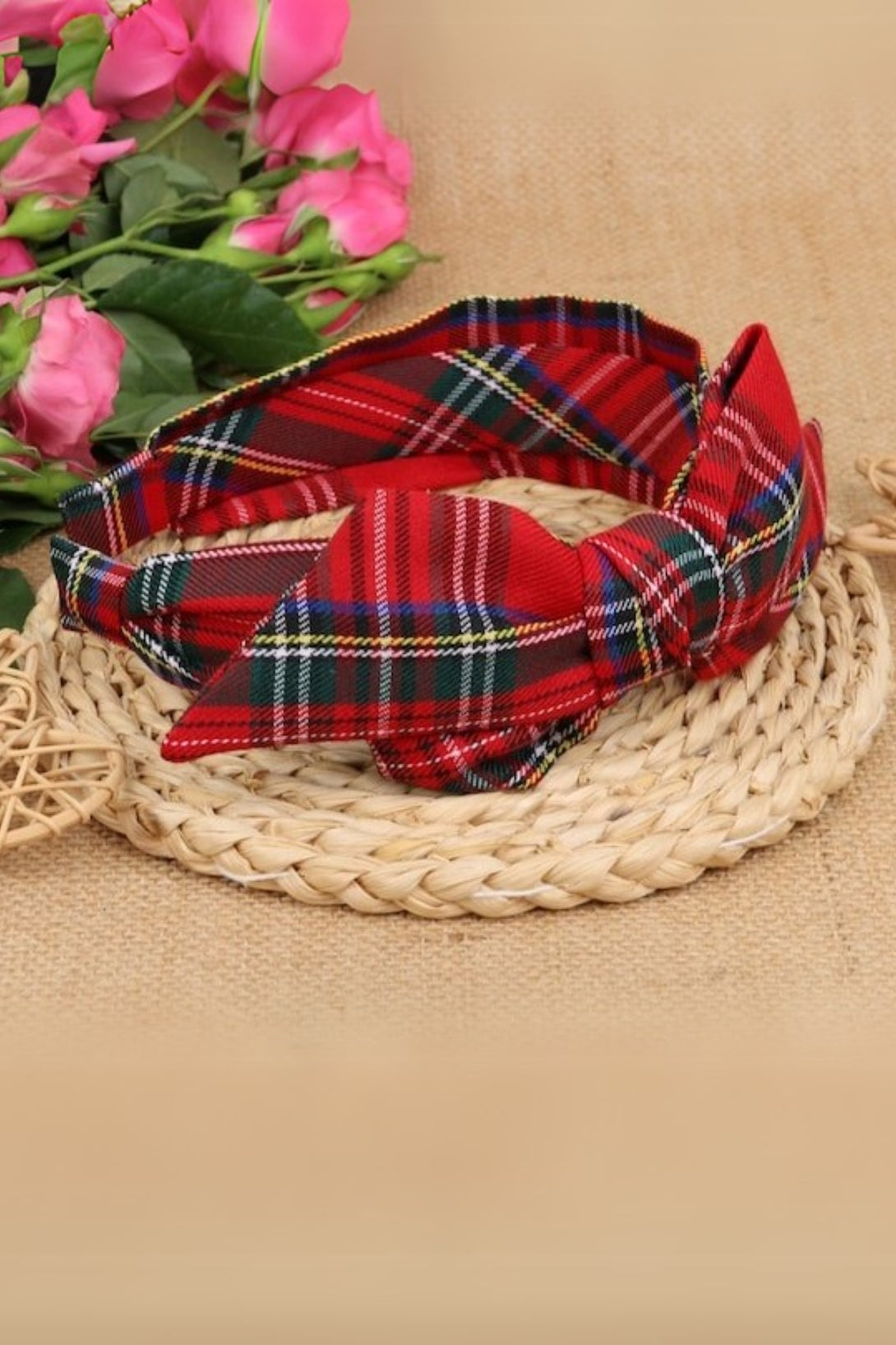 Big Bow Tartan Headband