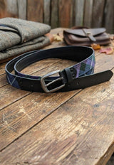 Ceinture en cuir noir Lothian Design