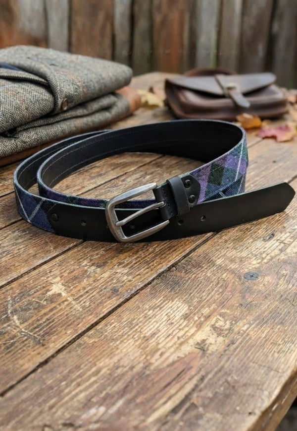 Ceinture en cuir noir Lothian Design
