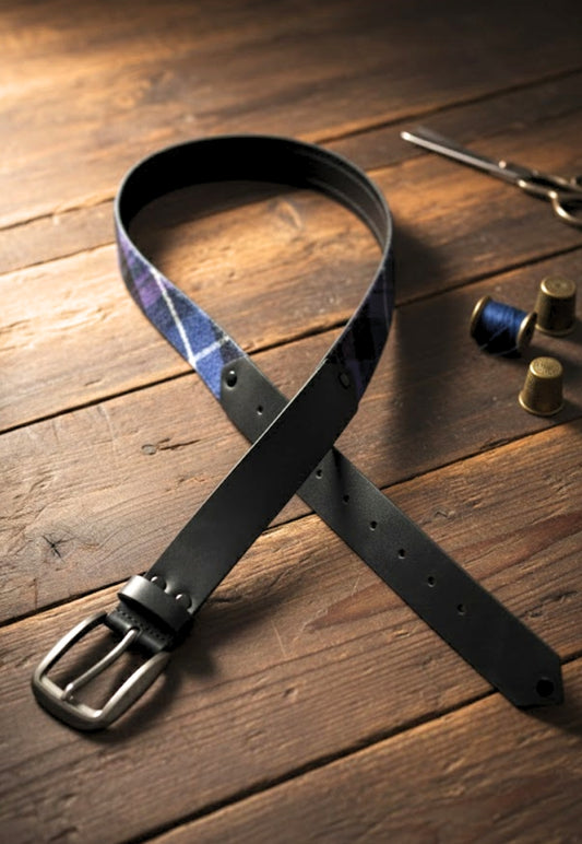 Buchanan Black Leather Belt Lothian Design