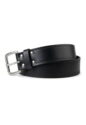 Ceinture de kilt utilitaire en cuir noir uni