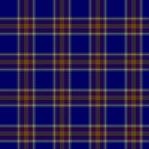 Blue Rust Tartan