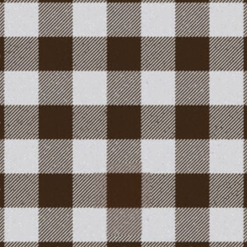 Border Shepherd's Check Brown and White tartan swatch