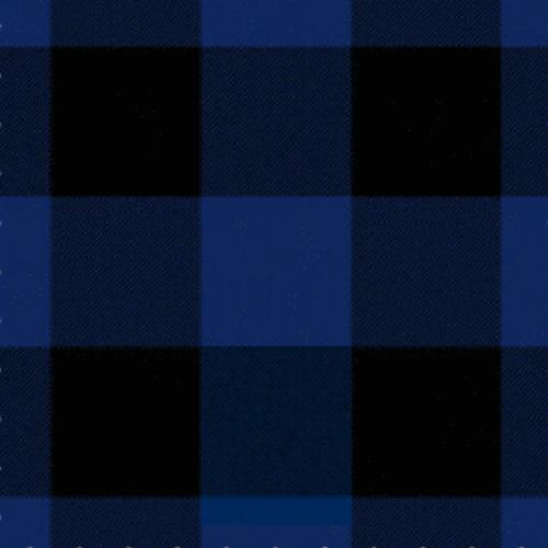 Border Shepherd's Check Black and Blue tartan swatch