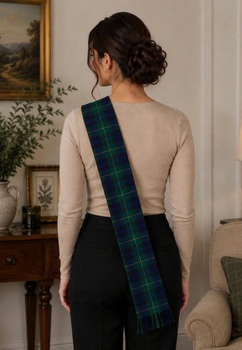 Bow Rosette Tartan Mini Sash