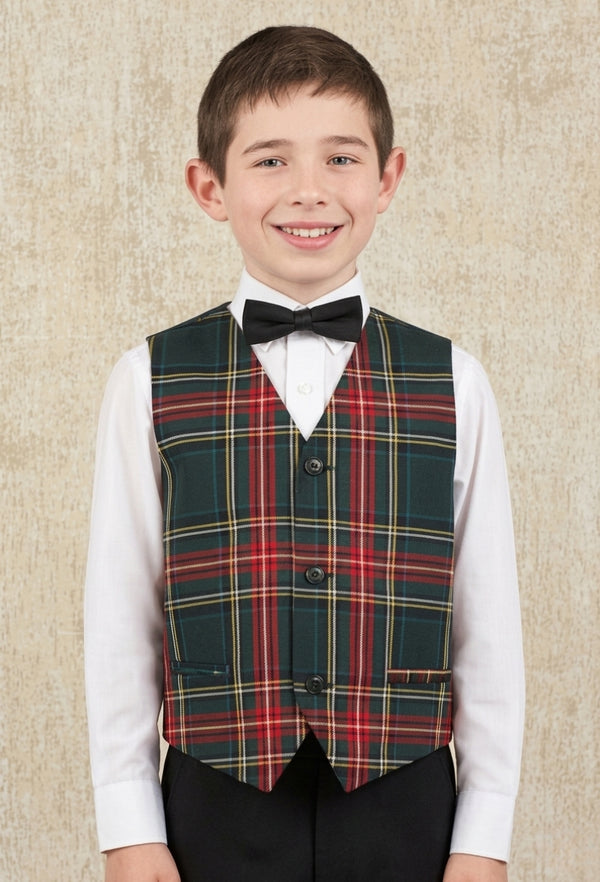 Boy's Tartan Waistcoat