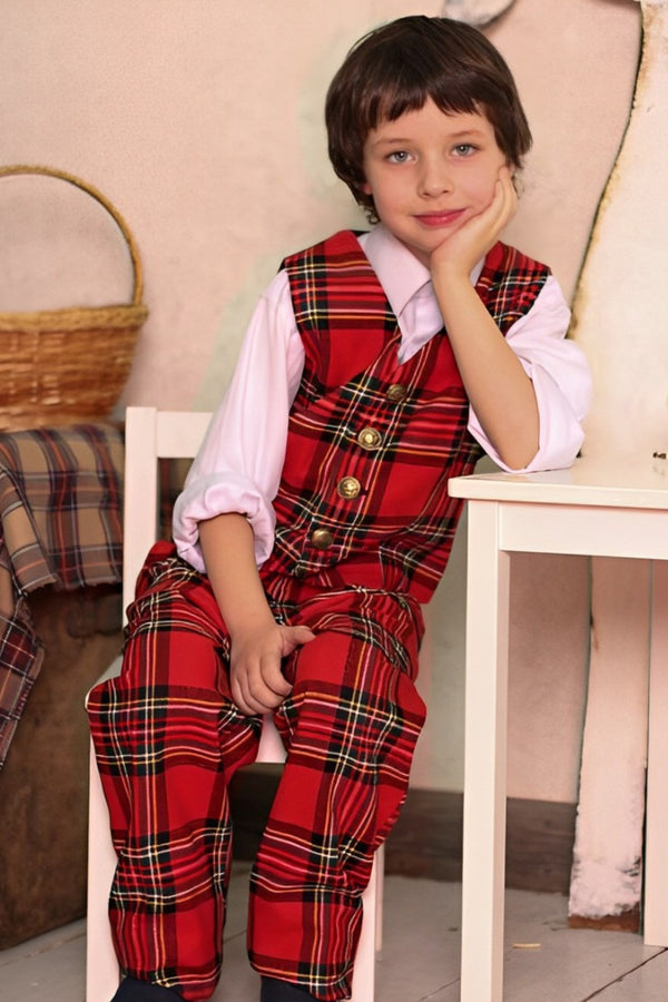 Kids Tartan Suit