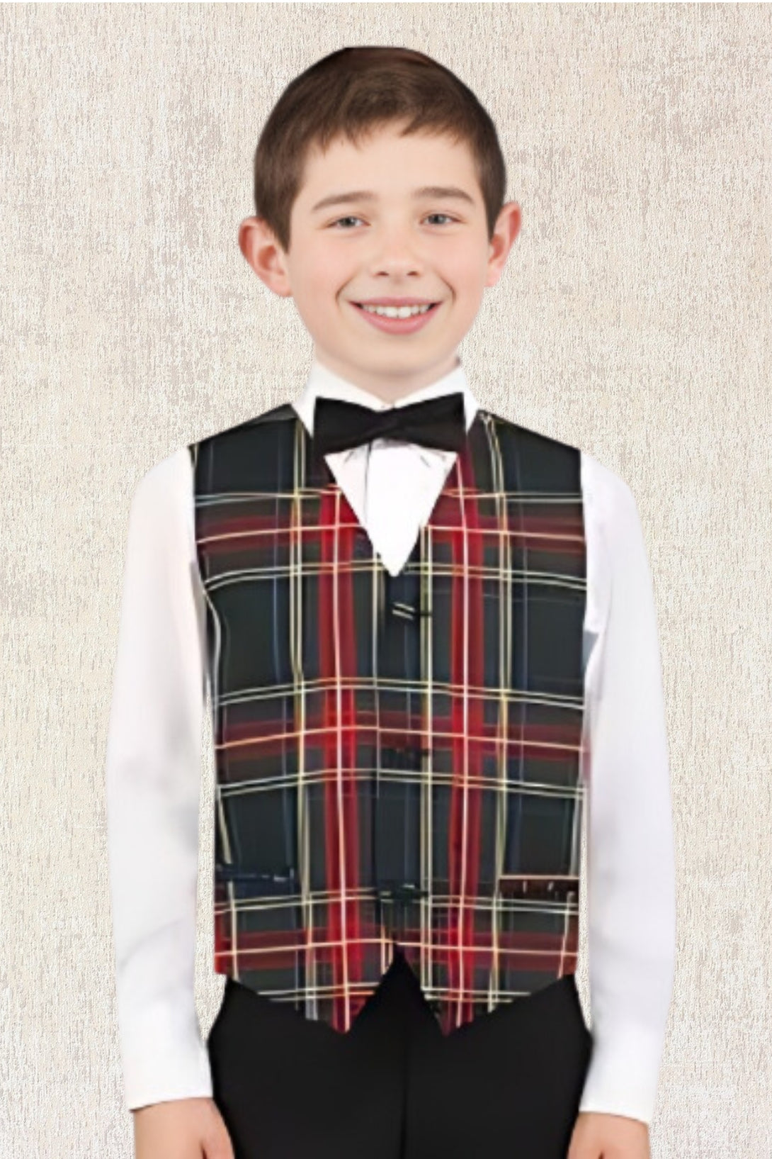 Boy's Tartan Waistcoat