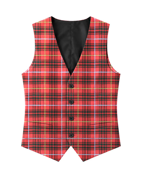 Bruce Tartan Waistcoat with Straight Cut Bottom
