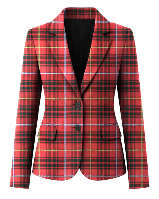 Bruce Women's Tartan Jacket 2 Button Fastening