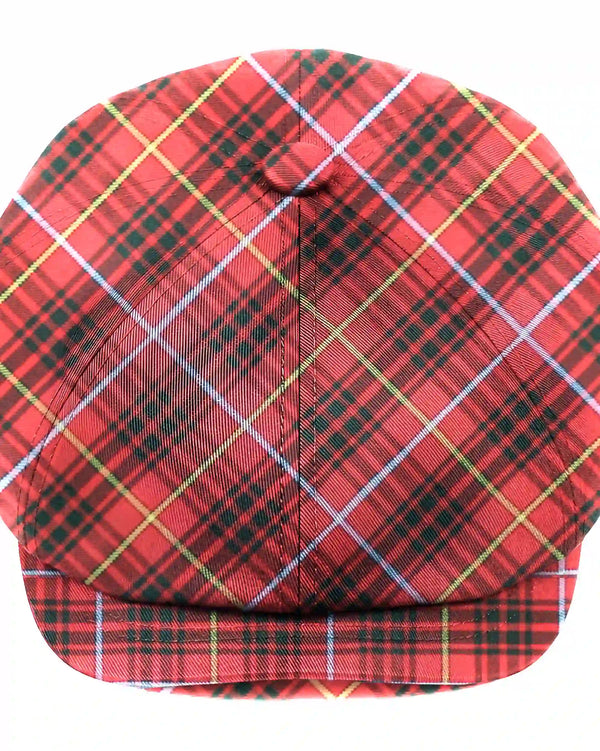 Bruce 8 Quarter Tartan Cap
