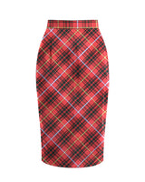 Bruce Eternal Grace Plaid Midi Skirt