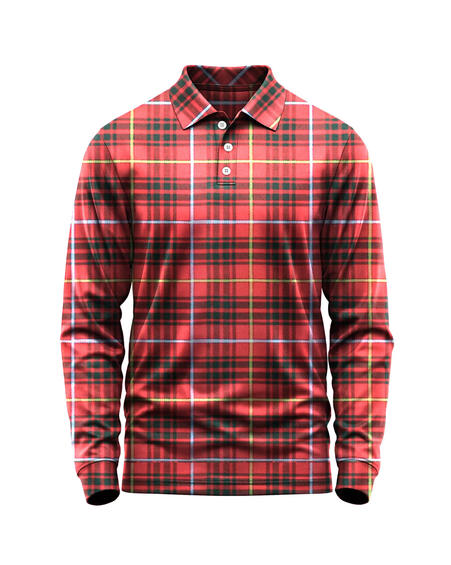 Bruce Full Sleeve Tartan Polo Shirt