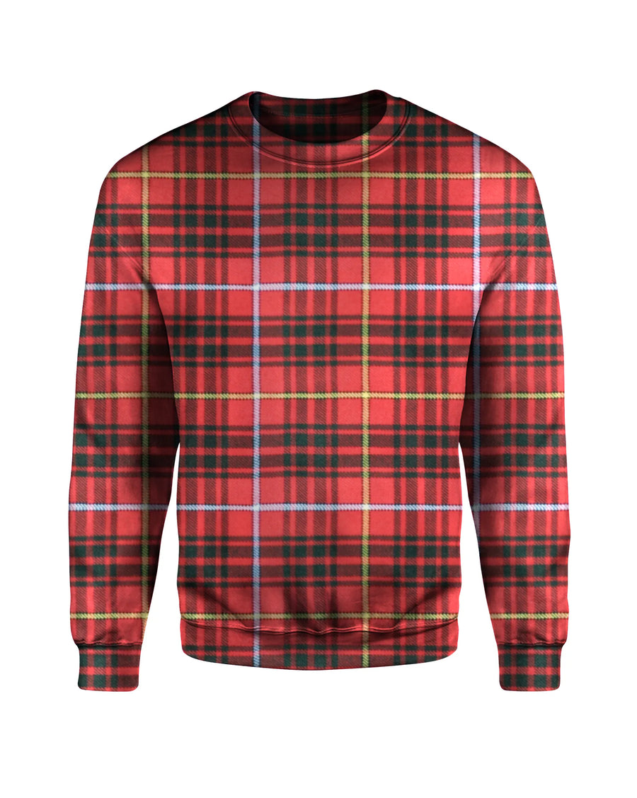 Bruce Round Neck Full Sleeve Tartan Polo Shirt
