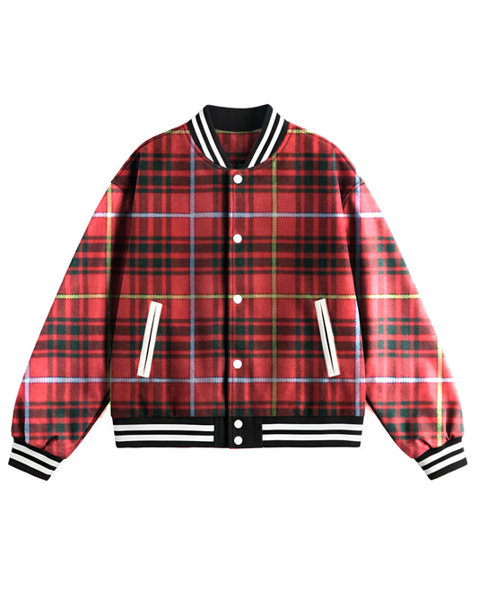 Bruce Tartan Baseball Jacket