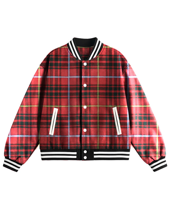 Bruce Tartan Baseball Jacket