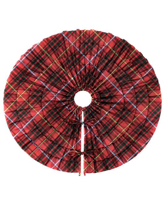 Bruce Ruffled Christmas Tree Skirt Decor