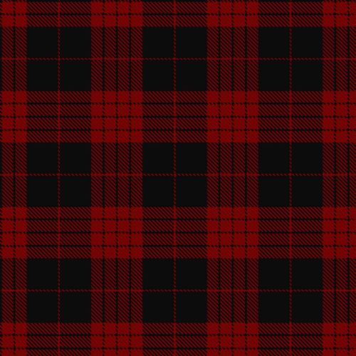 Cameron Black & Red Tartan swatch