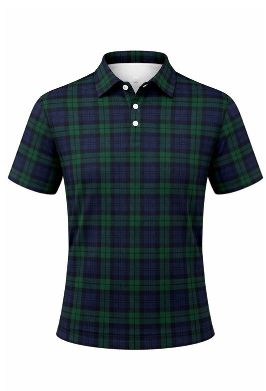 Campbell Plaid Polo Shirt
