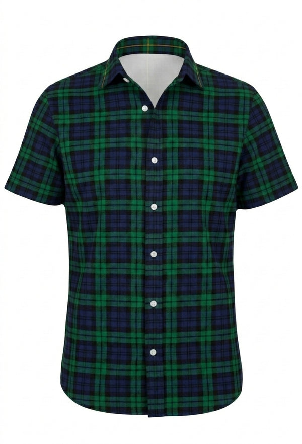 Campbell Plaid Short Sleeve Button Shirt