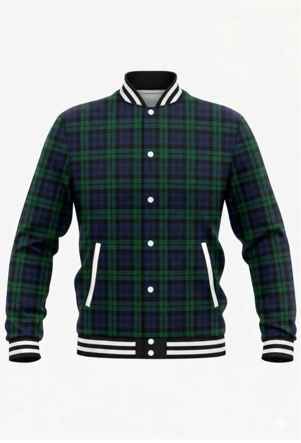 Campbell Tartan Baseball Jacket