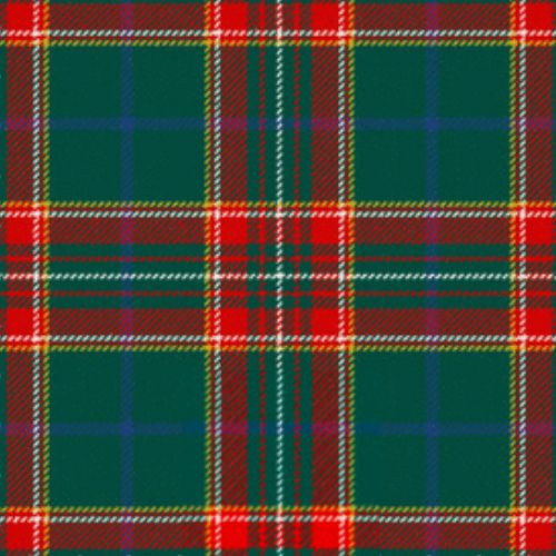 Canadian Caledonian tartan swatch
