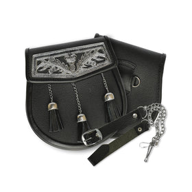 Robe mi-longue en cuir Celtic Cantle Sporran
