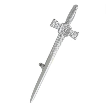 Broche à carreaux celtique en corde de fer avec finition