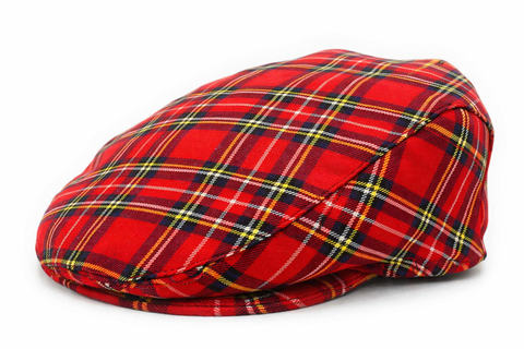 Royal Stewart Plaid Flat Cap