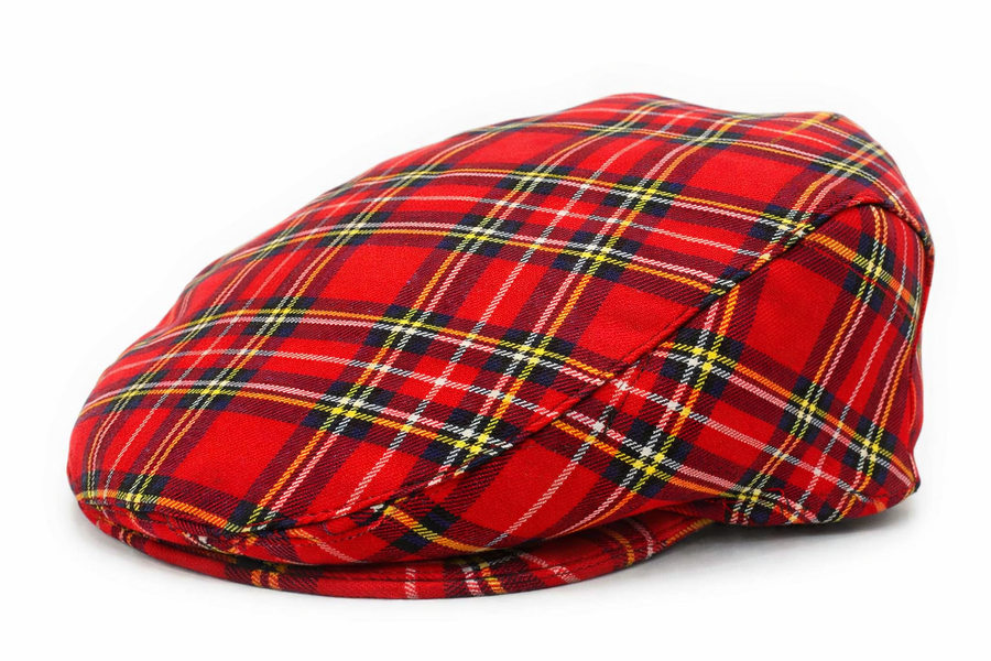 Royal Stewart Plaid Flat Cap