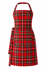 Royal Stewart Tartan Apron with Large Front Pocket