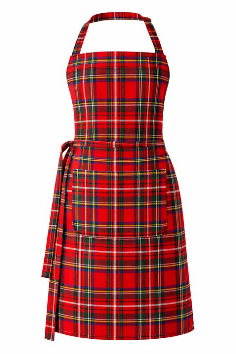 Royal Stewart Tartan Apron with Large Front Pocket