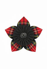 Royal Stewart Tartan Petal Clip
