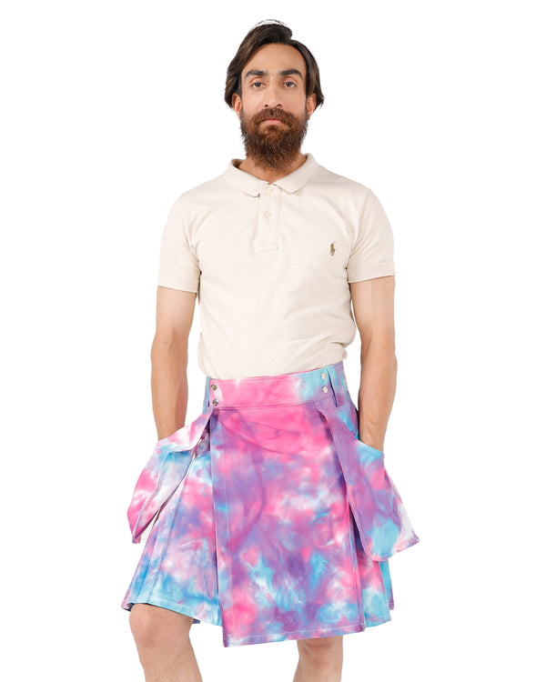 Front view of Cosmic Wave Utility Kilt