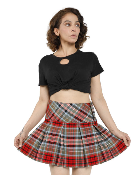 Buchanan Criss-Cross Pleat Skirt