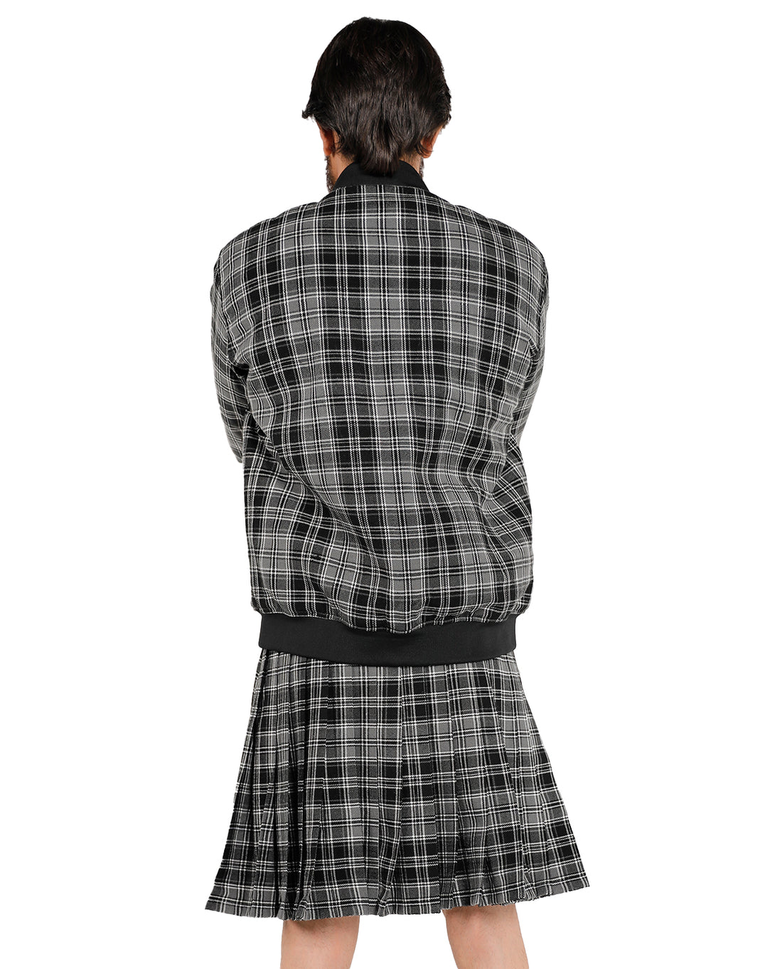 Back look of Drummond Grey Bespoke kilt