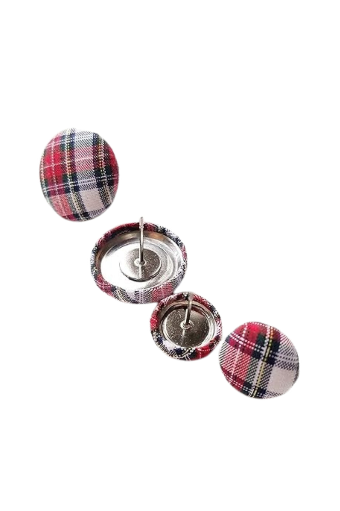 Earing Studs Made of Tartan