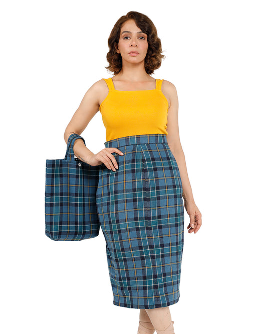 Buchanan Eternal Grace Plaid Midi Skirt