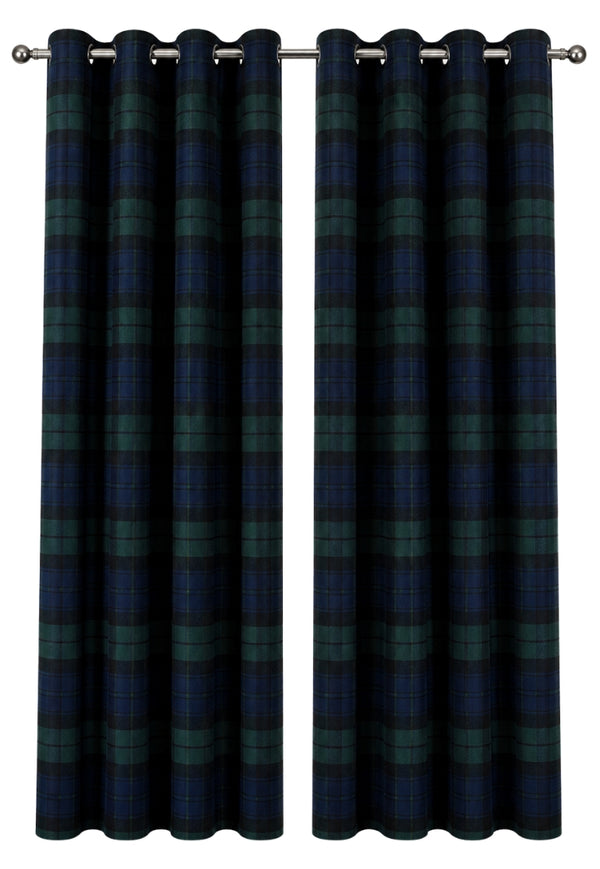 Eyelet Tartan Curtains