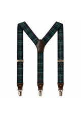 Forth Leather-Tab Tartan Braces