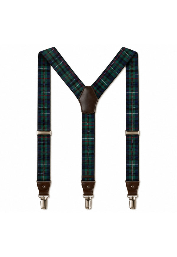 Forth Leather-Tab Tartan Braces